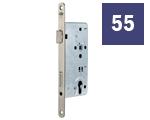 Front door mortise lock Backset 55 mm