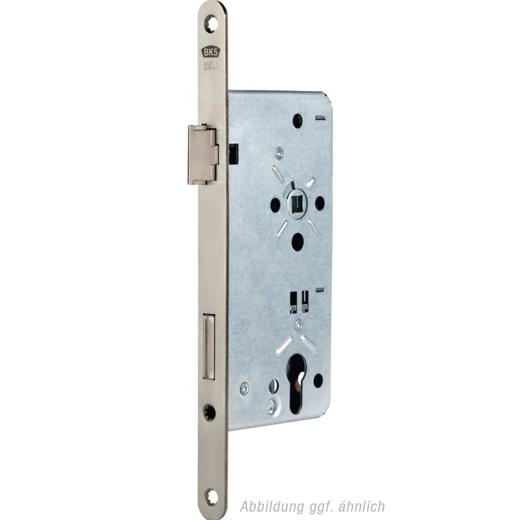 BKS - Front door mortise lock B-0024, 22/55 mm, PZW version, rounded forend, DIN right