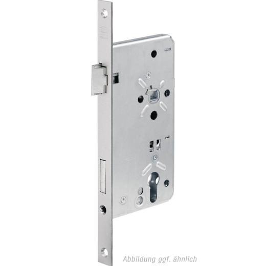 BKS - Front Door Mortise Lock B-0024, 22/80 mm, PZW Version, Rectangular Forend, DIN right
