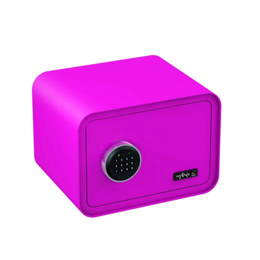 mySafe 350 Coffre-fort Électronique pour Meubles | avec code, sécurisé par alarme / rose