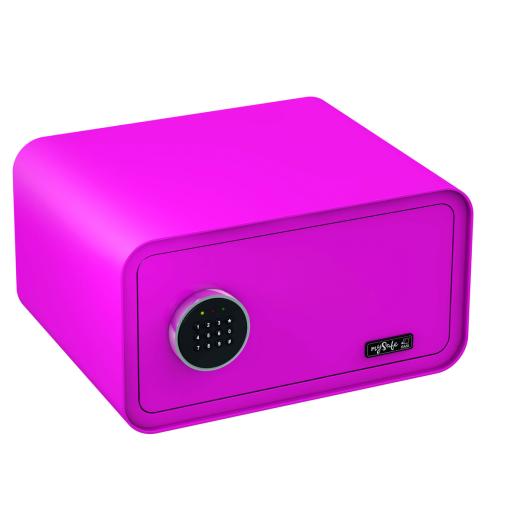 mySafe 430 Elektronische Meubelkluis | met code, alarmbeveiligd / roze