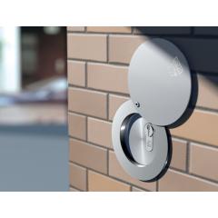 Buis kluis met beschermklep - L142 mm, Ø80 mm