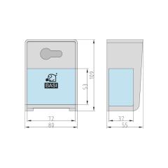 Sleutelkast voor Profiel-Halfcylinder 10/30 mm Voorbereid | SSPZ 110