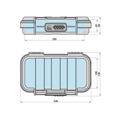 Mobiele kluis met cijfercombinatie | MSZ 200