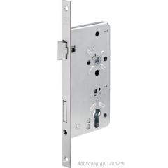 BKS - Front Door Mortise Lock B-0024, 24/65 mm, PZW Version, Angular Faceplate, DIN Right