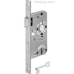 BKS - Mortise lock faceplate 20 mm, square, DIN left, latch and bolt made of zinc die-cast