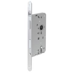 Front Door Mortise Lock ES 978, 20/65 mm, PZW Version, Round Forend, DIN Right