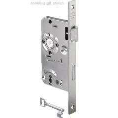 BKS - Mortise lock faceplate 20 mm, square spindle, DIN right, latch and bolt made of zinc die-cast